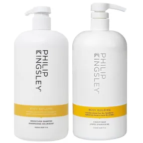 Philip Kingsley Body Building Weightless Shampoo & Conditioner Twin 2 x 1000ml Philip Kingsley Body Building Weightless Shampoo & Conditioner Twin 2 x 1000ml