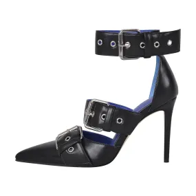 Pointed Toe Ankle Buckle Strap High Heels Pumps Pointed Toe Ankle Buckle Strap High Heels Pumps