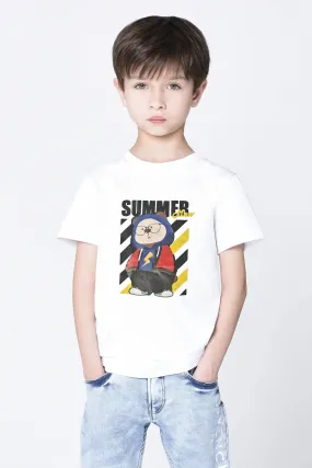 Polo Republica Boy's Summer Mew Printed Tee Shirt Polo Republica Boy's Summer Mew Printed Tee Shirt