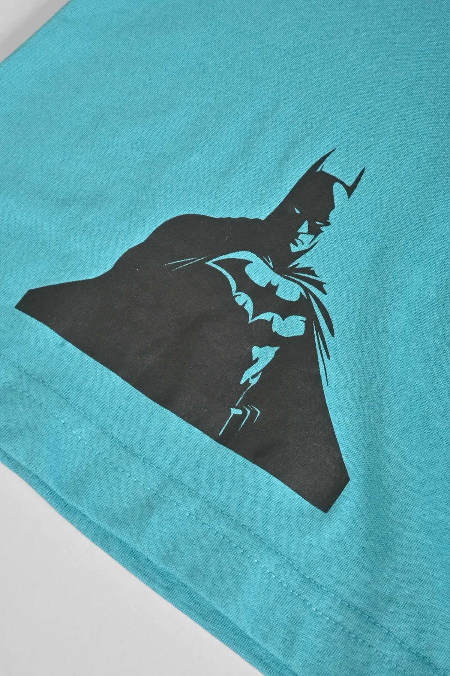 Polo Republica Boy's Superhero Batman Logo Printed Tee Shirt