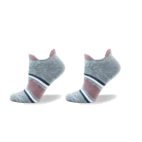 "Bold Blocks" Cushioned 90% Ankle Socks 2pk by Point Zero -Medium "Bold Blocks" Cushioned 90% Ankle Socks 2pk by Point Zero -Medium