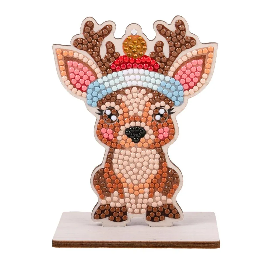 "Christmas Buddies" Crystal Art Hanging Decorations Set of 6