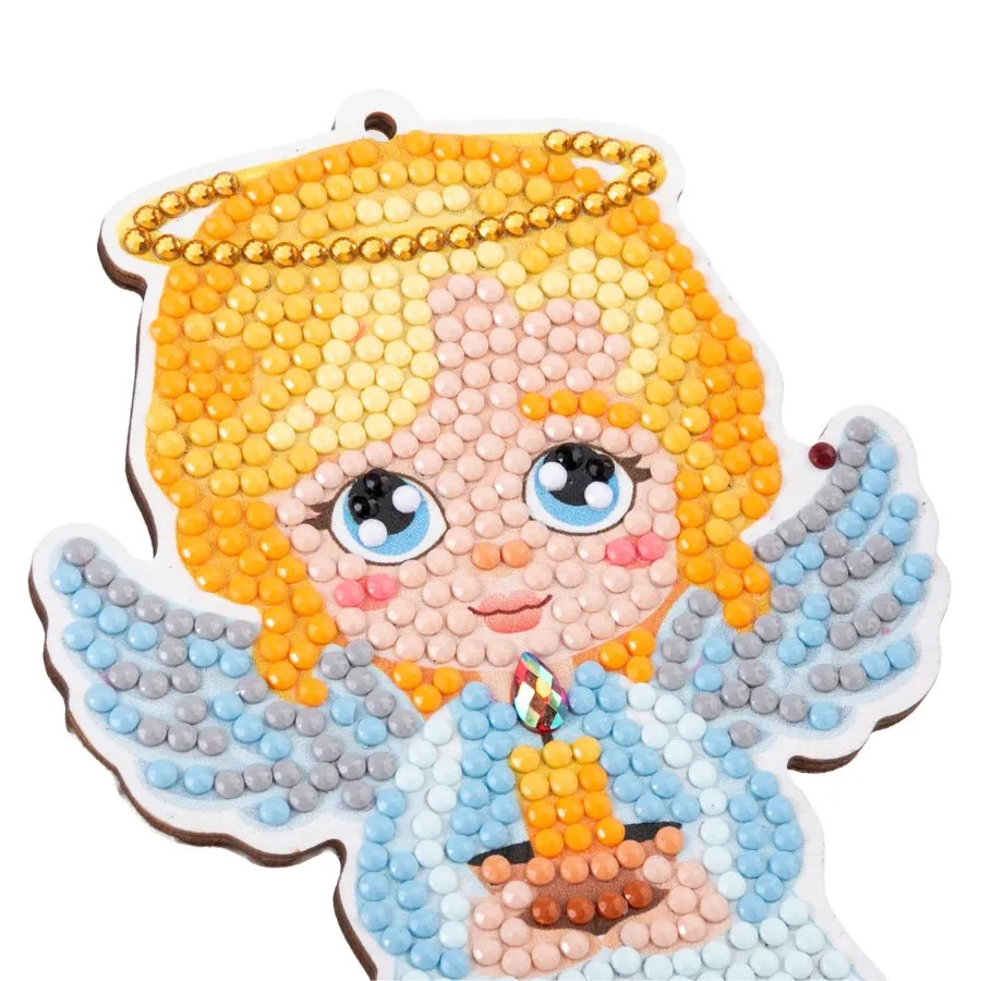 "Christmas Buddies" Crystal Art Hanging Decorations Set of 6