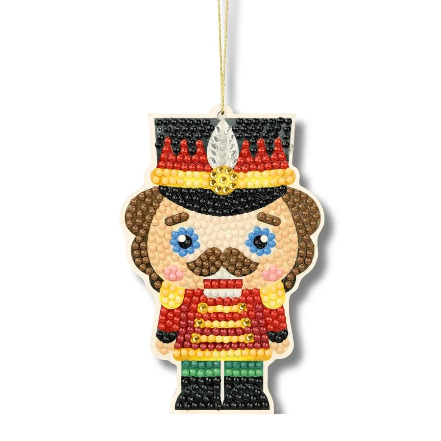 "Christmas Buddies" Crystal Art Hanging Decorations Set of 6