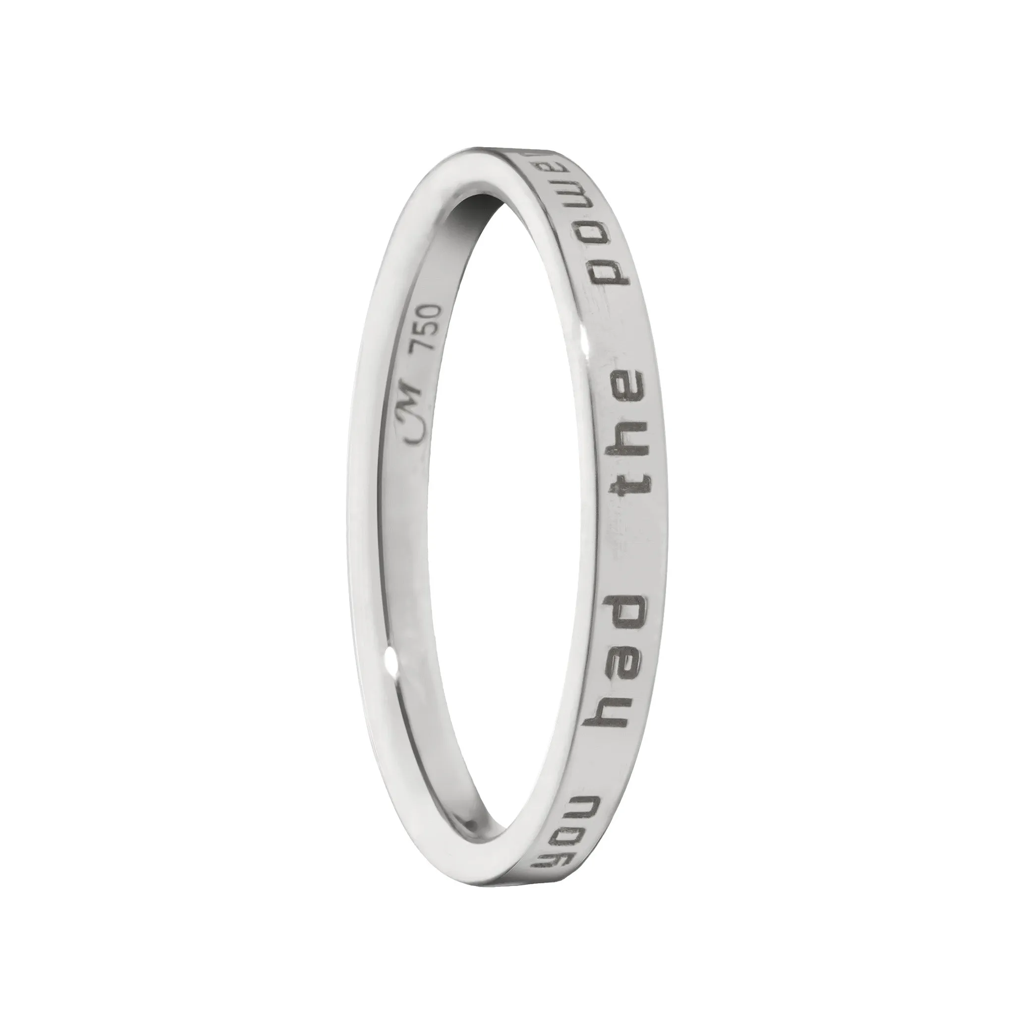 "Dorothy" Poesy Sterling Silver Stackable Ring