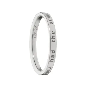 "Dorothy" Poesy Sterling Silver Stackable Ring