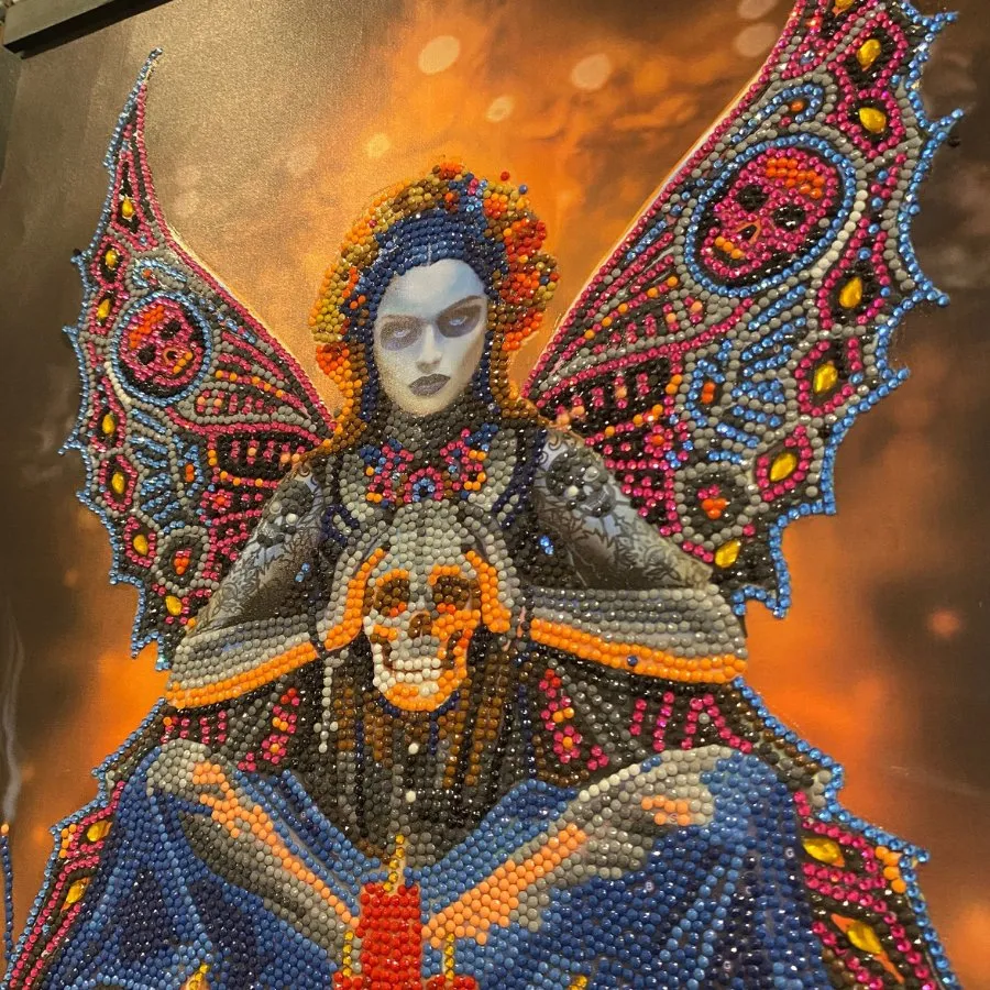 "Skull Fairy" Crystal Art Scroll Kit 40x50cm