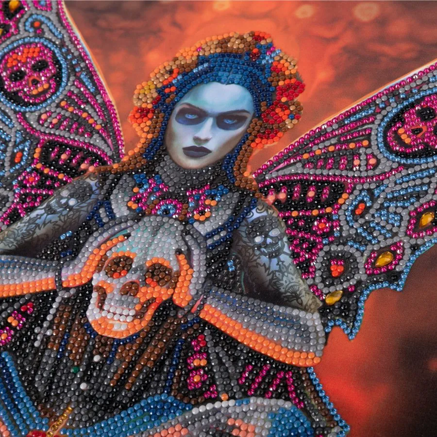 "Skull Fairy" Crystal Art Scroll Kit 40x50cm