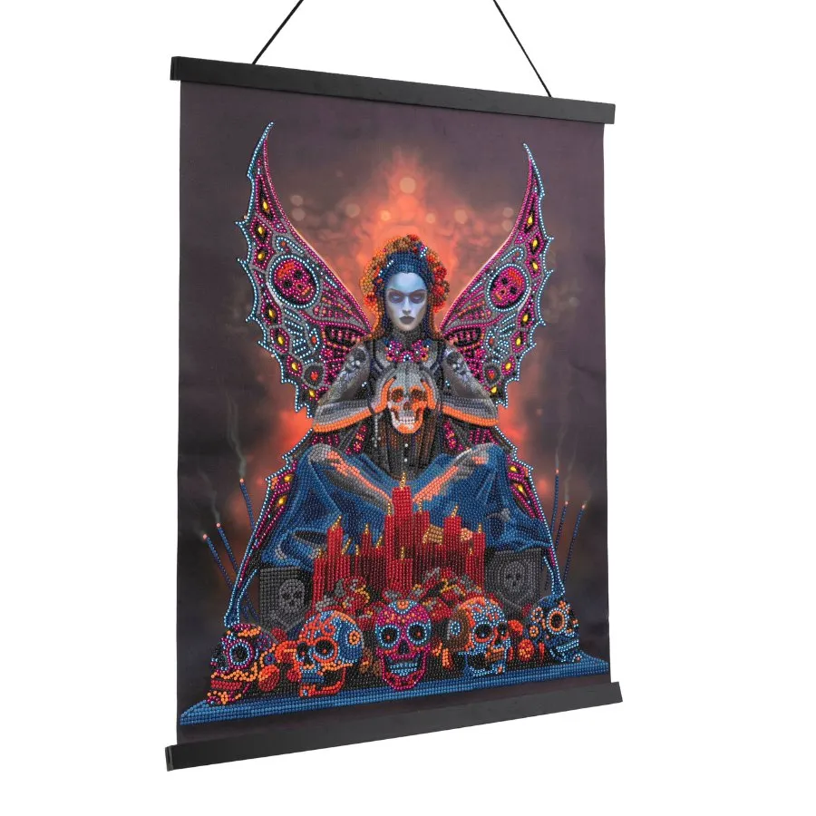 "Skull Fairy" Crystal Art Scroll Kit 40x50cm