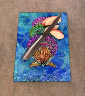 Scallop Shells Cutting Board Scallop Shells Cutting Board