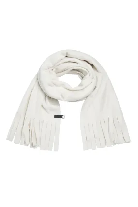 SCARF WITH FRINGES - 4077 - OFF WHITE SCARF WITH FRINGES - 4077 - OFF WHITE