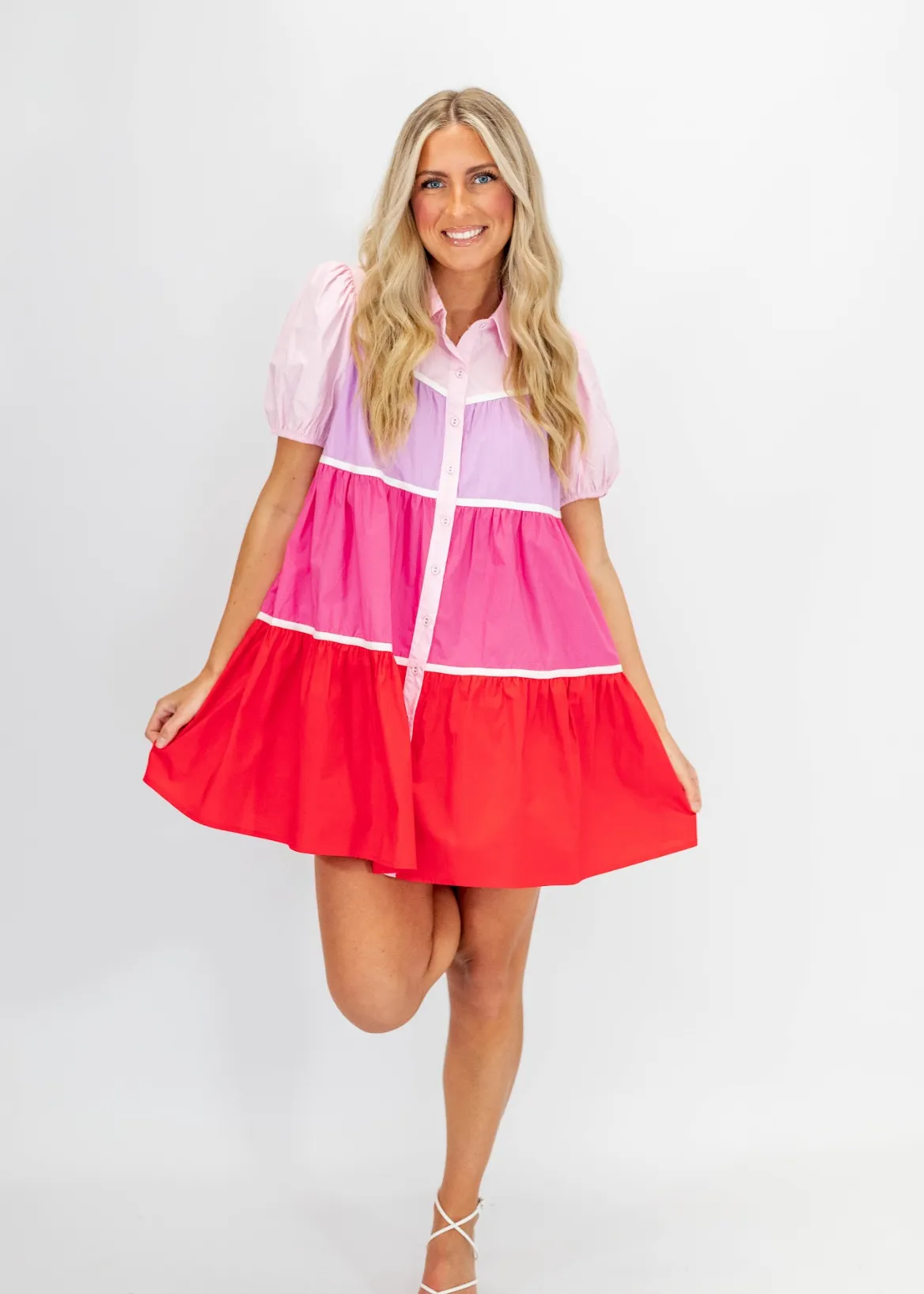 Shine Bright Button Down Dress FINAL SALE