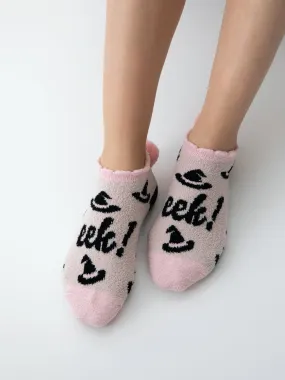 Shiraleah "Eek!" Home Socks, Blush Shiraleah "Eek!" Home Socks, Blush