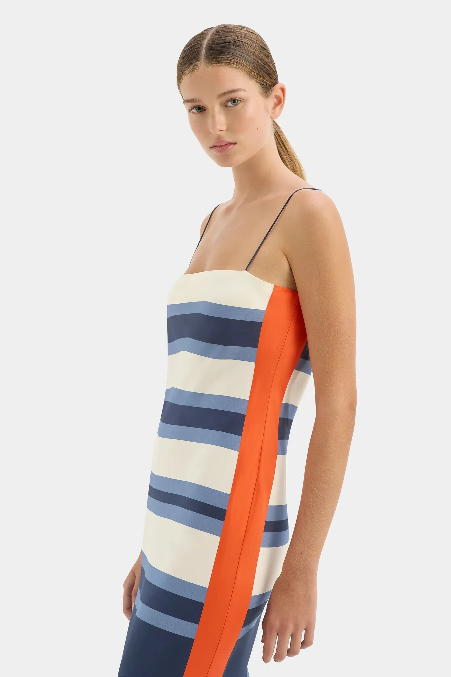 SIR. Dazed Slip Dress - Studio Print