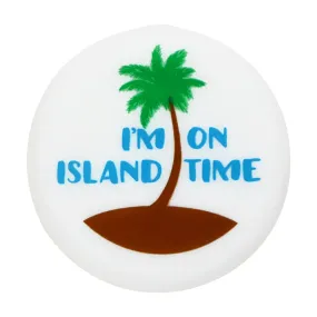 Slogan Cap - White- Island Time Slogan Cap - White- Island Time