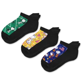 Snoopy Adventure Ankle Diabetic Socks Bundle 3-Pack Snoopy Adventure Ankle Diabetic Socks Bundle 3-Pack