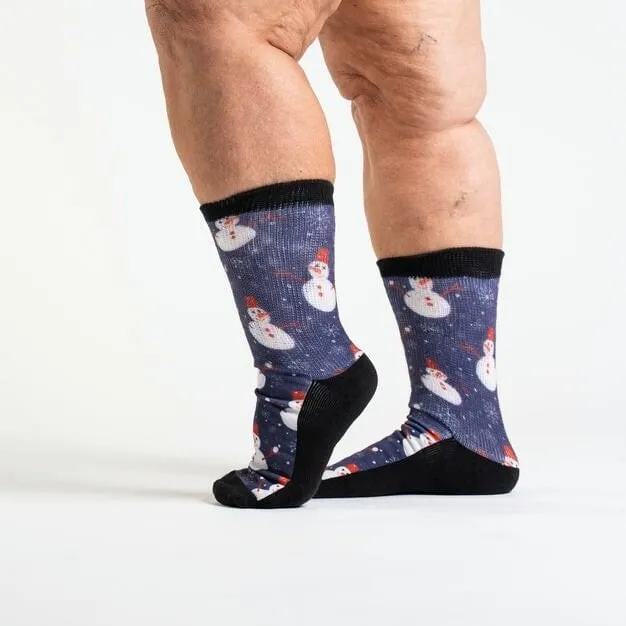 Snowballs Non-Binding Diabetic Socks