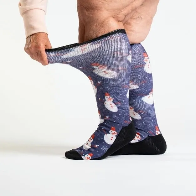 Snowballs Non-Binding Diabetic Socks