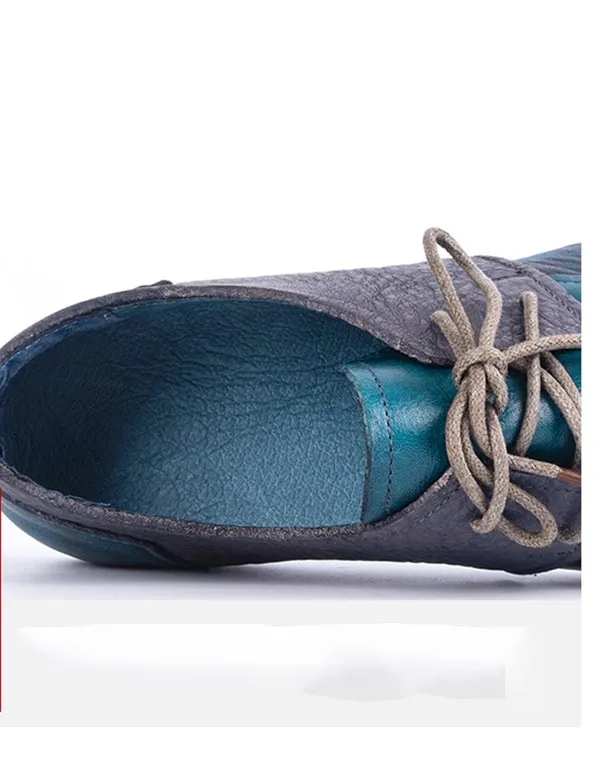 Spring Autumn Handmade Retro Flat Shoes