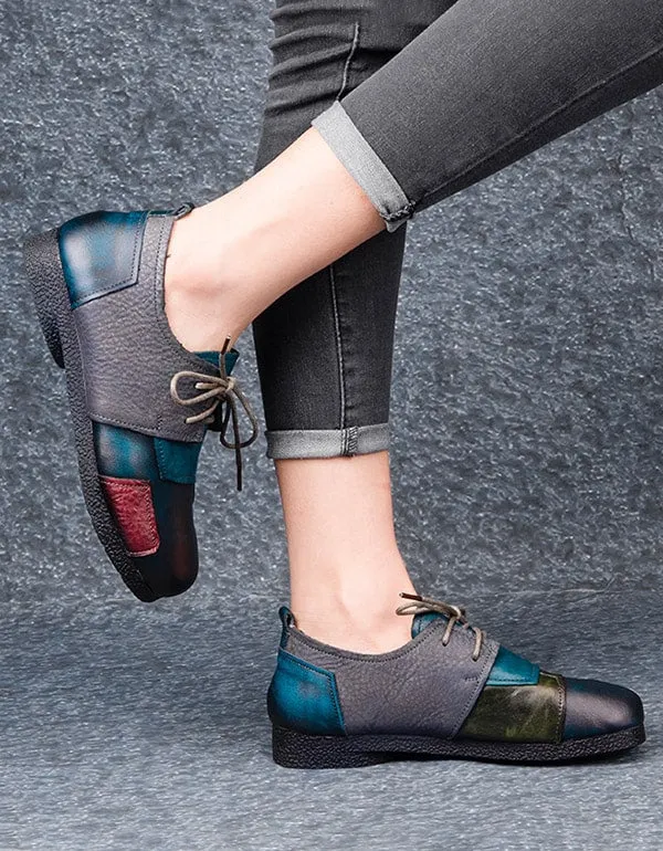 Spring Autumn Handmade Retro Flat Shoes