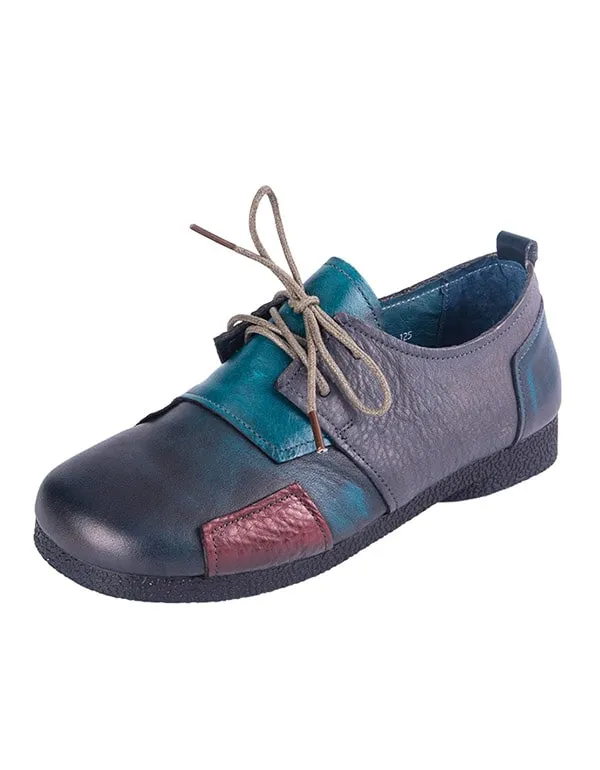 Spring Autumn Handmade Retro Flat Shoes