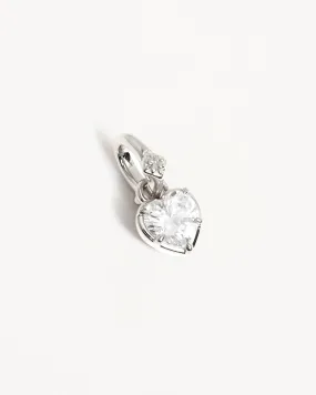 Sterling Silver Radiant Heart Annex Link Pendant Sterling Silver Radiant Heart Annex Link Pendant