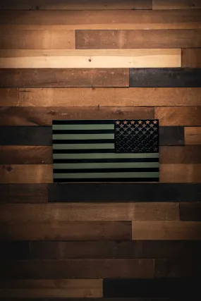 Subdued American Flag - Molten Metal Wall Art Subdued American Flag - Molten Metal Wall Art