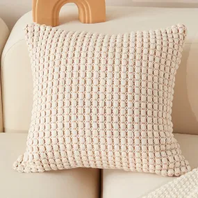 Textured Cream Throw Cushion Textured Cream Throw Cushion