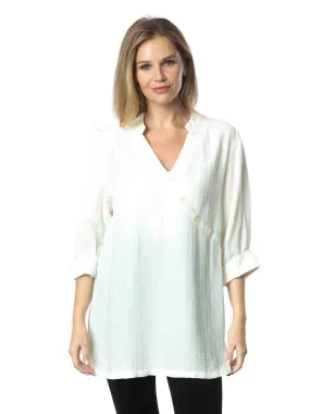 Tianello  "Armani" Jacquard  Sueded Cupro "Diva' Blouse Tianello  "Armani" Jacquard  Sueded Cupro "Diva' Blouse