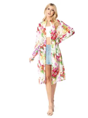 Tianello Sueded CUPRO™  Print "Monet" Long "SELENA"  Duster Jacket Tianello Sueded CUPRO™  Print "Monet" Long "SELENA"  Duster Jacket