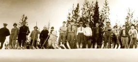 Vintage Ski Photo - Skyliner Ski Club Vintage Ski Photo - Skyliner Ski Club