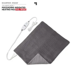 Weighted Massaging Heating Pad Deluxe XXL By Sharper Image Weighted Massaging Heating Pad Deluxe XXL By Sharper Image