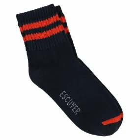 Women Ankle Socks Navy / Orange Women Ankle Socks Navy / Orange