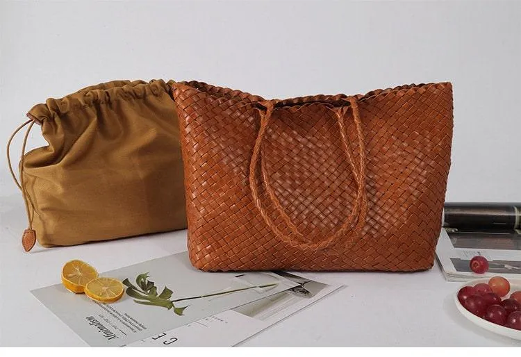 Woven leather bag | handmade full grain leather bag | Minimalist women's Bag, Handbag, Soft Leather Tote, Daily Bag, Gift for Her