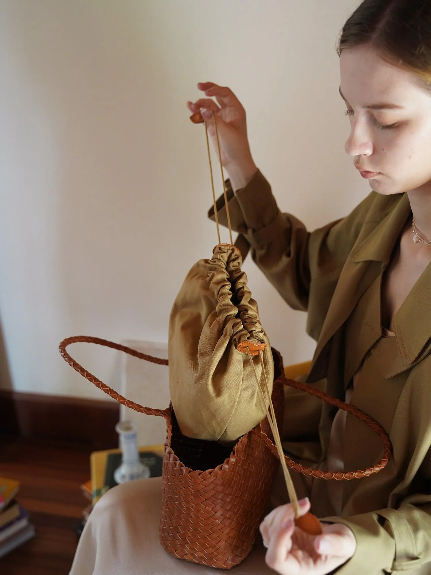 Woven leather bag | handmade full grain leather bag | Minimalist women's Bag, Handbag, Soft Leather Tote, Daily Bag, Gift for Her
