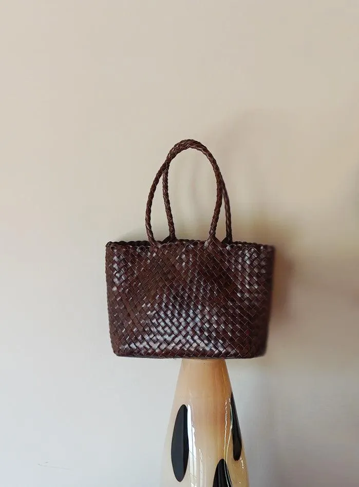 Woven leather bag | handmade full grain leather bag | Minimalist women's Bag, Handbag, Soft Leather Tote, Daily Bag, Gift for Her