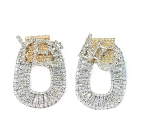 ''YES NO'' DUAL TONE EARRINGS ''YES NO'' DUAL TONE EARRINGS